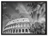 klassisches Colloseum in Rom auf Leinwandbild gerahmt Größe 80x60