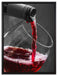 köstlicher Rotwein auf Leinwandbild gerahmt Größe 80x60