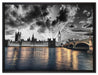 Westminster Abbey mit Big Ben auf Leinwandbild gerahmt Größe 80x60