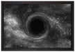 Loch im Weltall auf Leinwandbild gerahmt Größe 60x40