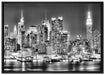 New York City Skyline auf Leinwandbild gerahmt Größe 100x70