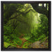 Mystischer Regenwald auf Leinwandbild Quadratisch gerahmt Größe 40x40