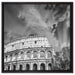 klassisches Colloseum in Rom auf Leinwandbild Quadratisch gerahmt Größe 60x60