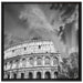 klassisches Colloseum in Rom auf Leinwandbild Quadratisch gerahmt Größe 70x70