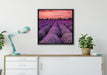 Wunderschöne Lavendel Provence auf Leinwandbild gerahmt Quadratisch verschiedene Größen im Wohnzimmer