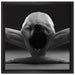 Nackte Frau in besonderer Yogapose auf Leinwandbild Quadratisch gerahmt Größe 40x40