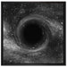 Loch im Weltall auf Leinwandbild Quadratisch gerahmt Größe 70x70