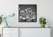 New York City Skyline auf Leinwandbild gerahmt Quadratisch verschiedene Größen im Wohnzimmer
