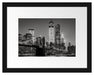 New York City Skyline bei Nacht Passepartout 38x30