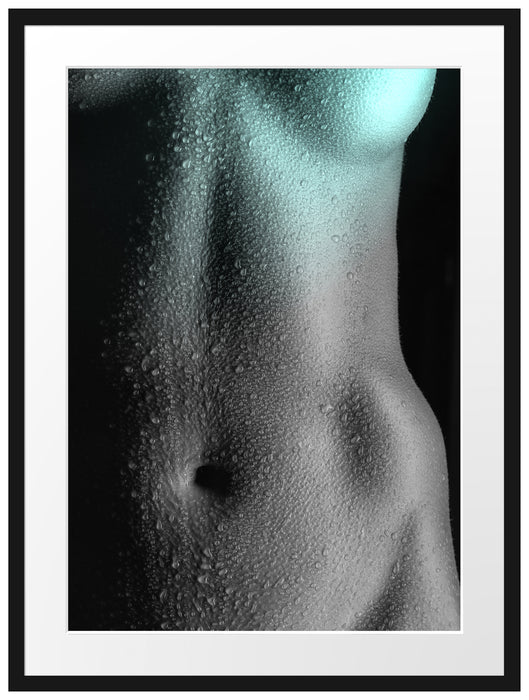 Erotischer Frauenkörper Passepartout 80x60