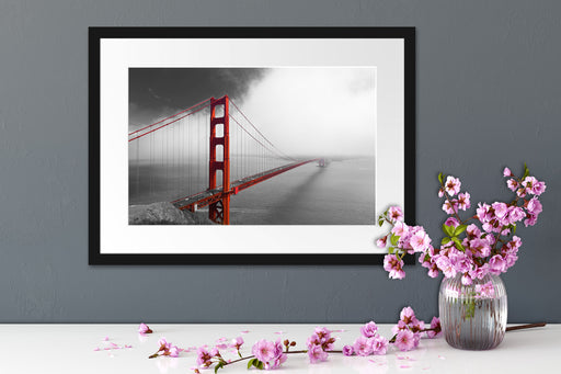 Golden Gate Bridge USA Passepartout Wohnzimmer