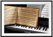 Notenbuch auf Piano Passepartout 100x70