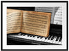 Notenbuch auf Piano Passepartout 80x60