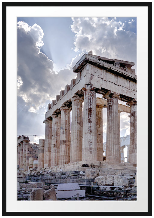 Antike Säulen Griechenland Passepartout 100x70