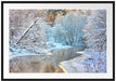 Atemberaubende Winterlandschaft Passepartout 100x70
