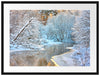 Atemberaubende Winterlandschaft Passepartout 80x60
