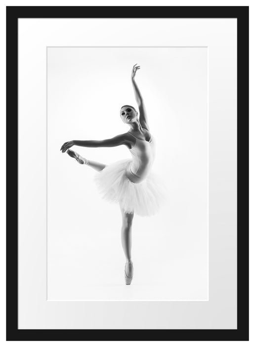 Ästhetische Ballerina Passepartout 55x40