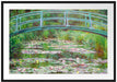 Claude Monet - japanische Brücke über den Seerosenteich I Passepartout Rechteckig 100