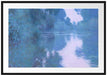 Claude Monet - Morgen an der Seine nahe Giverny Passepartout Rechteckig 100