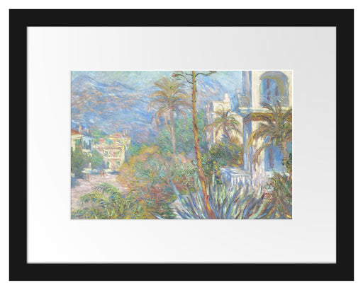 Claude Monet - Villen in Bordighera Impressionismu Passepartout Rechteckig 30
