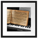 Notenbuch auf Piano Passepartout Quadratisch 40x40