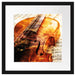 Geige Passepartout Quadratisch 40x40