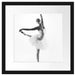 Ästhetische Ballerina Passepartout Quadratisch 40x40