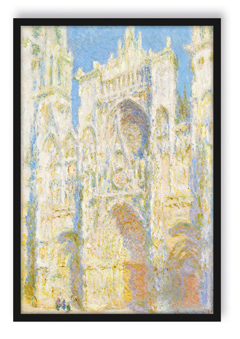 Claude Monet - Kathedrale von Rouen I, Poster mit Bilderrahmen
