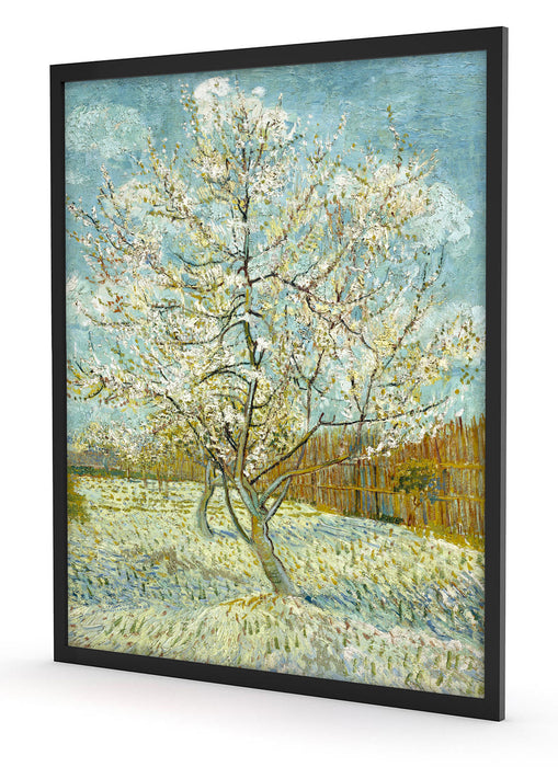 Vincent Van Gogh - Der pinke Pfirsischbaum , Poster mit Bilderrahmen