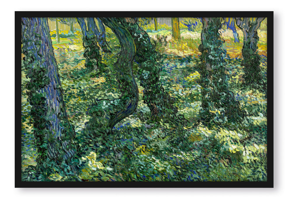 Vincent Van Gogh - Unterholz , Poster mit Bilderrahmen