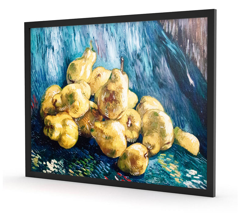 Vincent Van Gogh - Stillleben mit Birnen , Poster mit Bilderrahmen