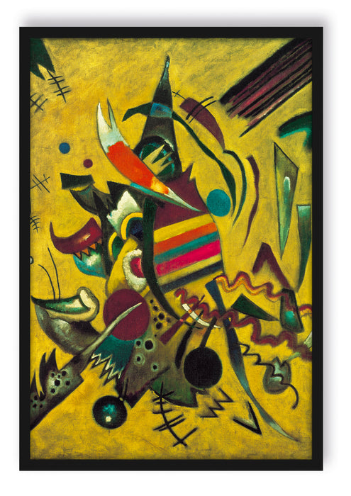 Wassily Kandinsky - Punkte , Poster mit Bilderrahmen