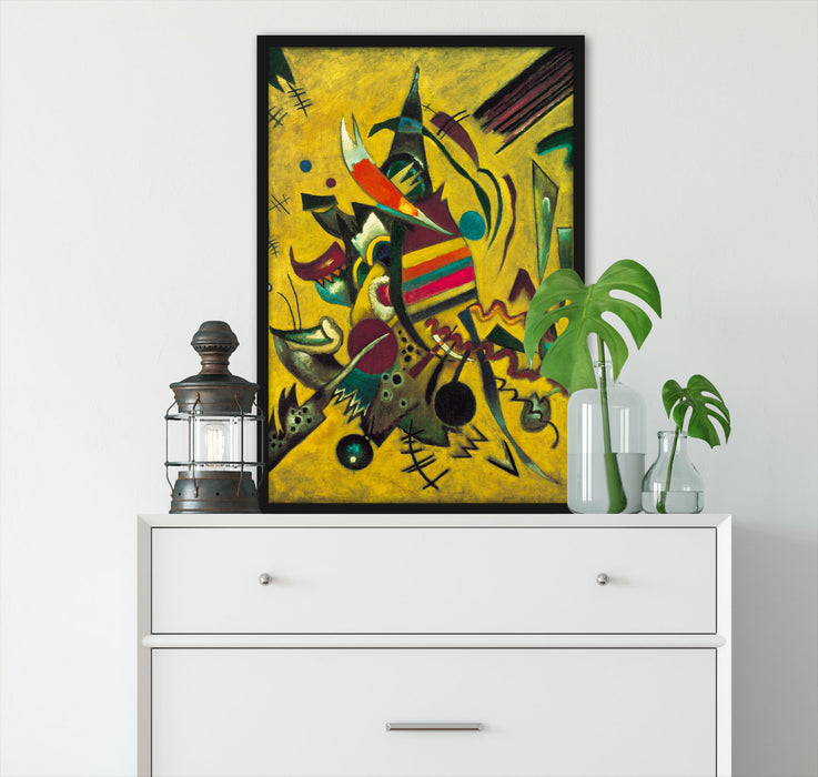 Wassily Kandinsky - Punkte , Poster mit Bilderrahmen