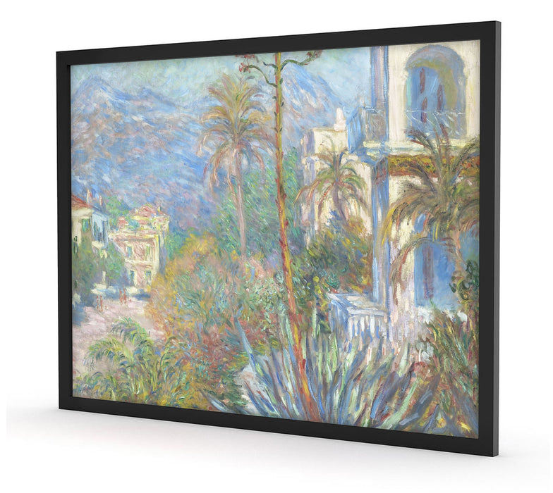 Claude Monet - Villen in Bordighera Impressionismu, Poster mit Bilderrahmen