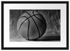 Basketball schwarzer Hintergrund Passepartout 55x40