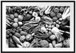 Bunte Gemüsemischung, Monochrome Passepartout Rechteckig 100