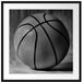 Basketball schwarzer Hintergrund Passepartout Quadratisch 70x70