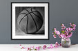 Basketball schwarzer Hintergrund Quadratisch Passepartout Dekovorschlag