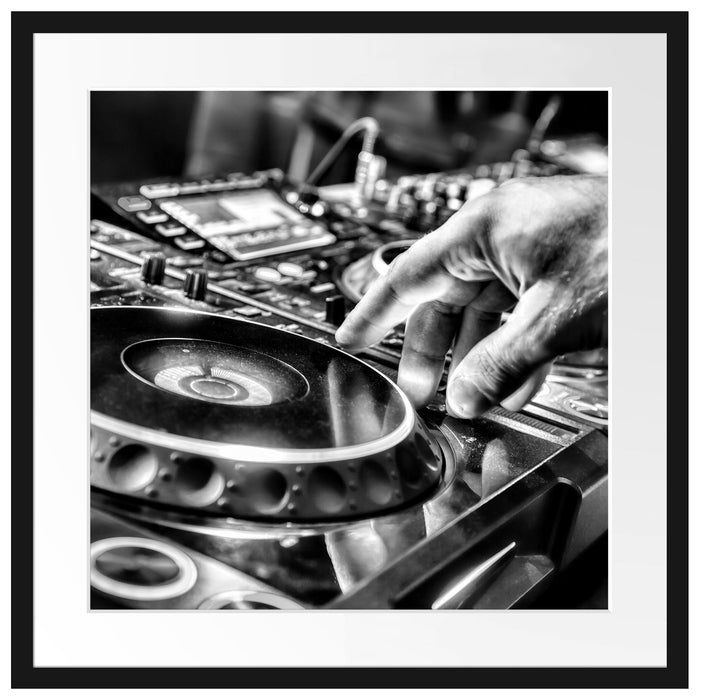 DJ Plattenteller, Cool Music Passepartout Quadratisch 55x55