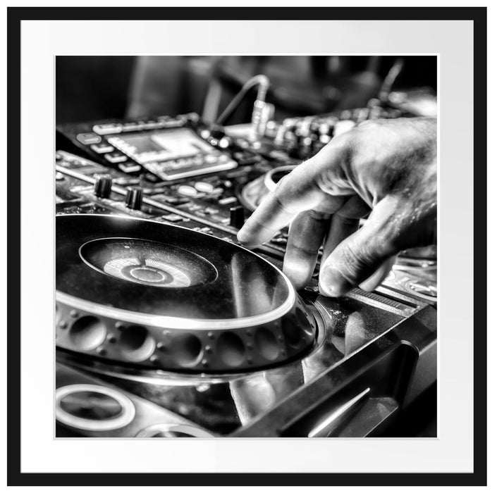DJ Plattenteller, Cool Music Passepartout Quadratisch 70x70