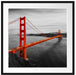 Golden Gate Bridge bei Sonnenuntergang B&W Detail Passepartout Quadratisch 70