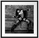 Erotische Frau in High Heels und Dessous, Monochrome Passepartout Quadratisch 55