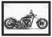 Motorrad grau Carbonoptik Schattenfugenrahmen 55x40