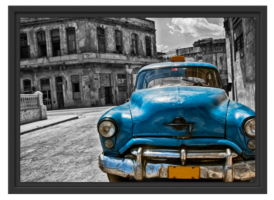 Schönheit in Cuba Schattenfugenrahmen 55x40