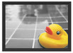 Quietsche Ente im Wasser Schattenfugenrahmen 55x40