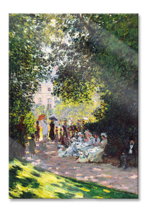 Pixxprint Claude Monet - Der Park Monceau, Glasbild