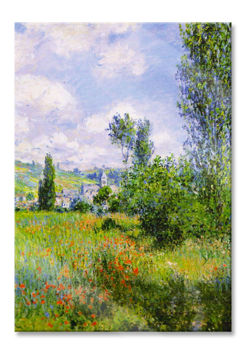 Pixxprint Claude Monet - Aussicht von Vétheuil- Impression, Glasbild