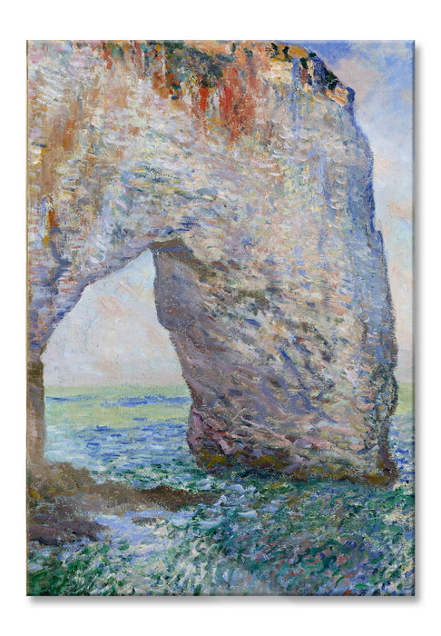 Pixxprint Claude Monet - Die Manneporte bei Étretat, Glasbild