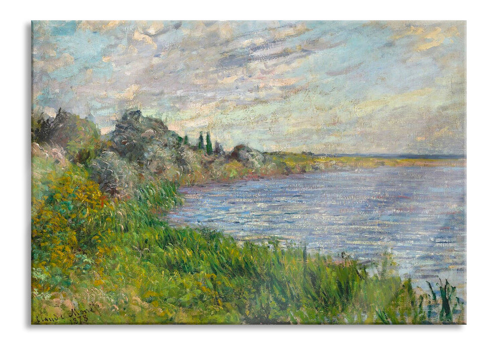 Pixxprint Claude Monet - Die Seine bei Vétheuil, Glasbild