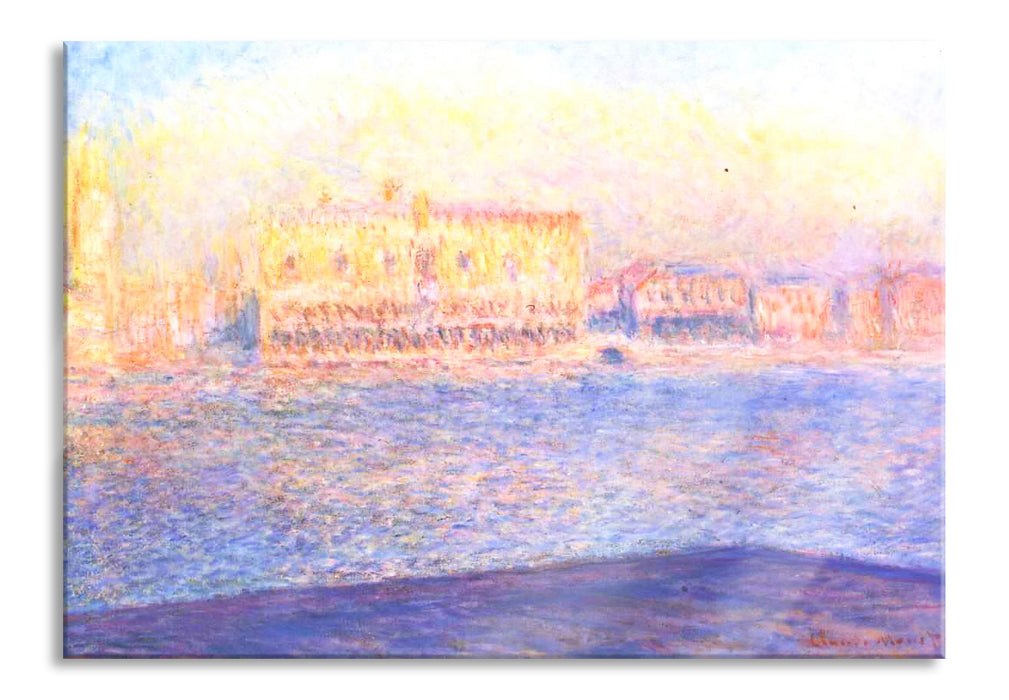 Pixxprint Claude Monet - Blick von Santa Maria Maggiore, Glasbild